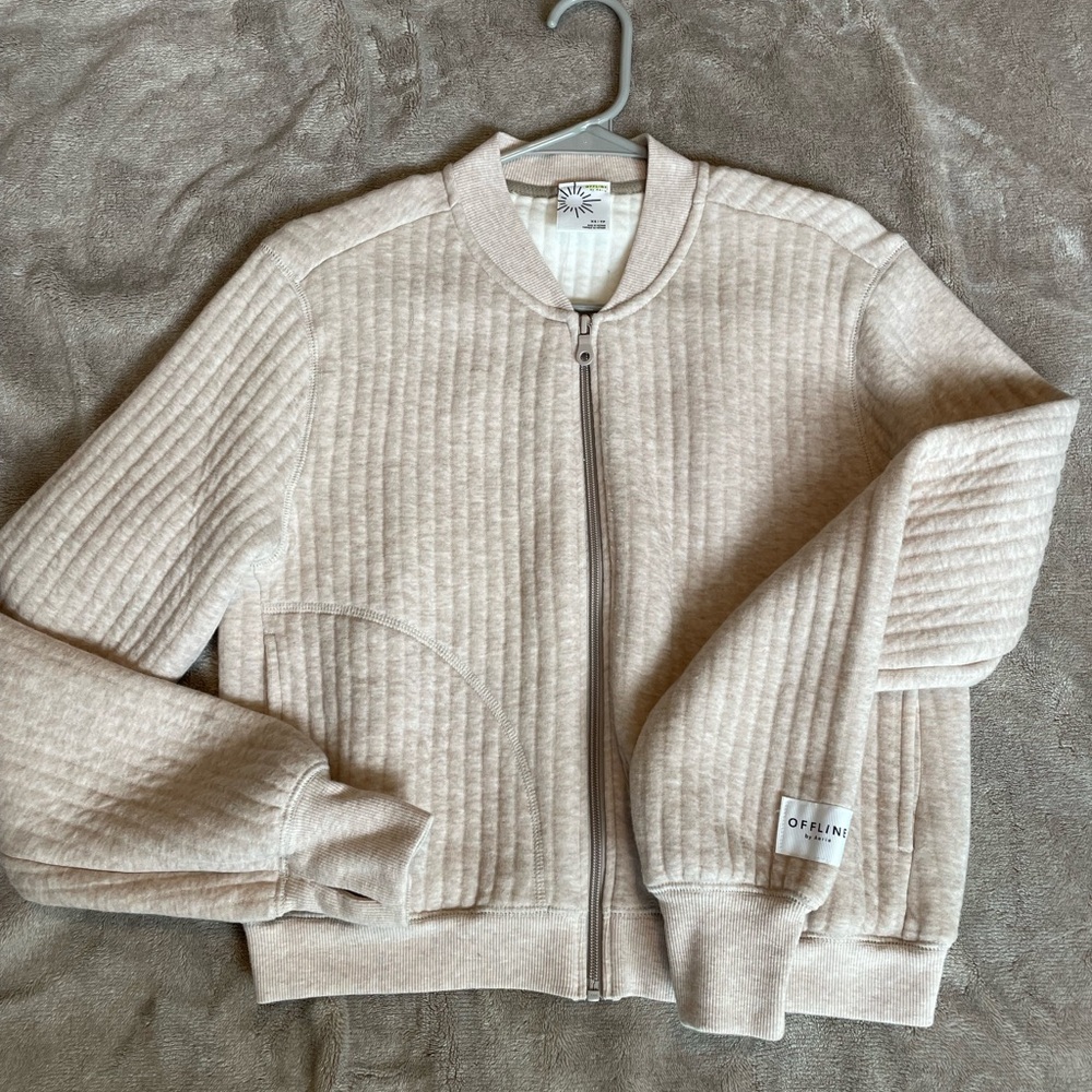 Offline by Aerie Ribbed Zip-Up Jacket